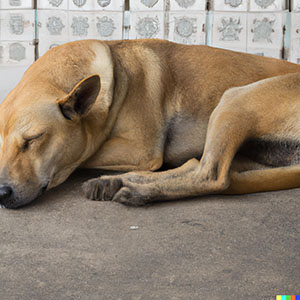 What do your dog's sleeping positions mean? image